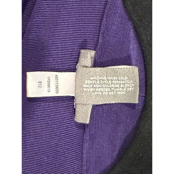 Chico’s Travelers™ Purple Drape Open Front Cardigan Size 2 (Large) Stretch Knit - Picture 12 of 12